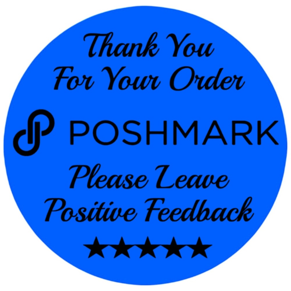 Thank You For Your Poshmark Purchase Labels Stickers 12 colors to choose from - Picture 9 of 14